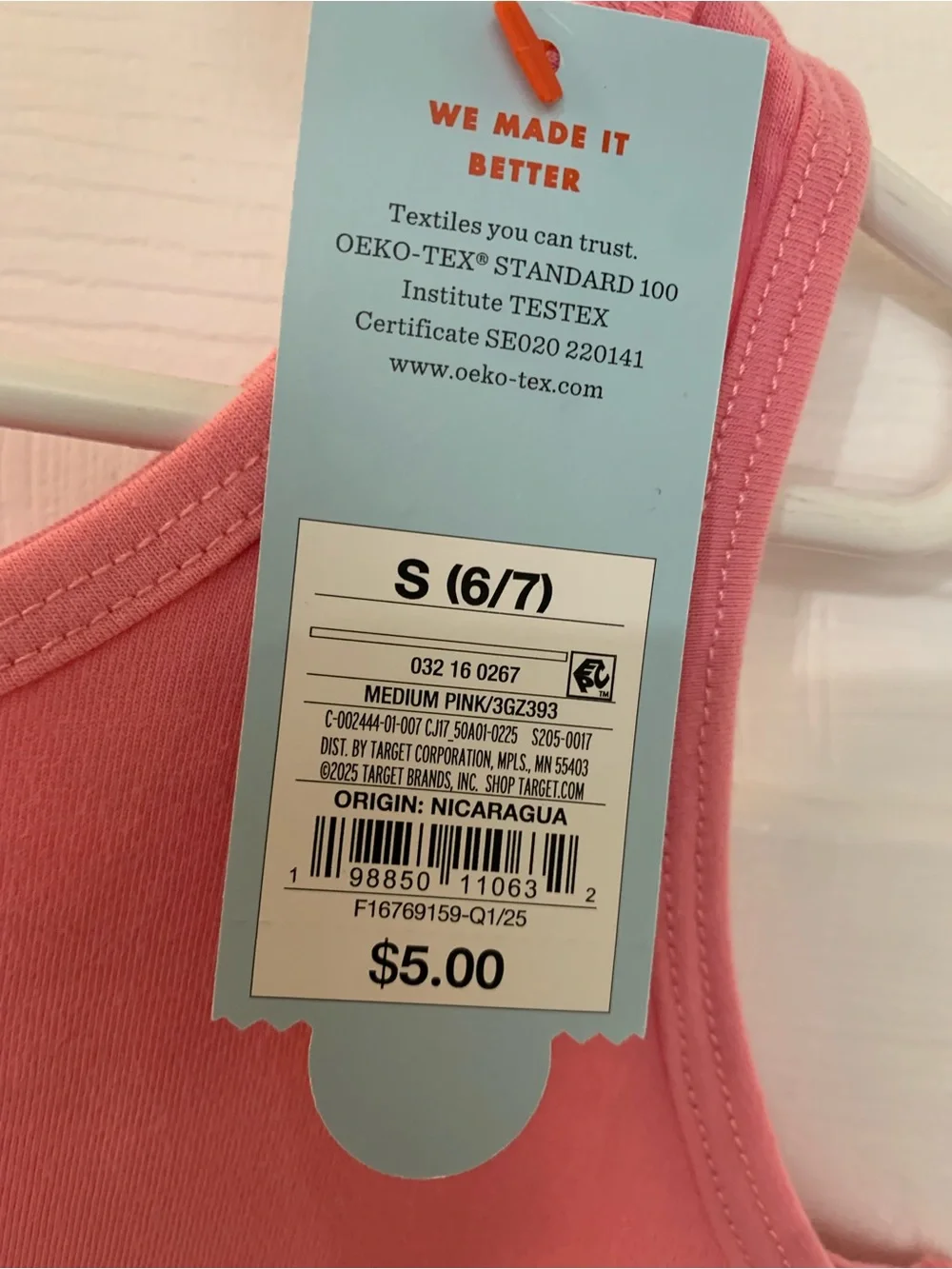 Cat & Jack NWT’s BUNDLE of 2 small 6/7 tank tops